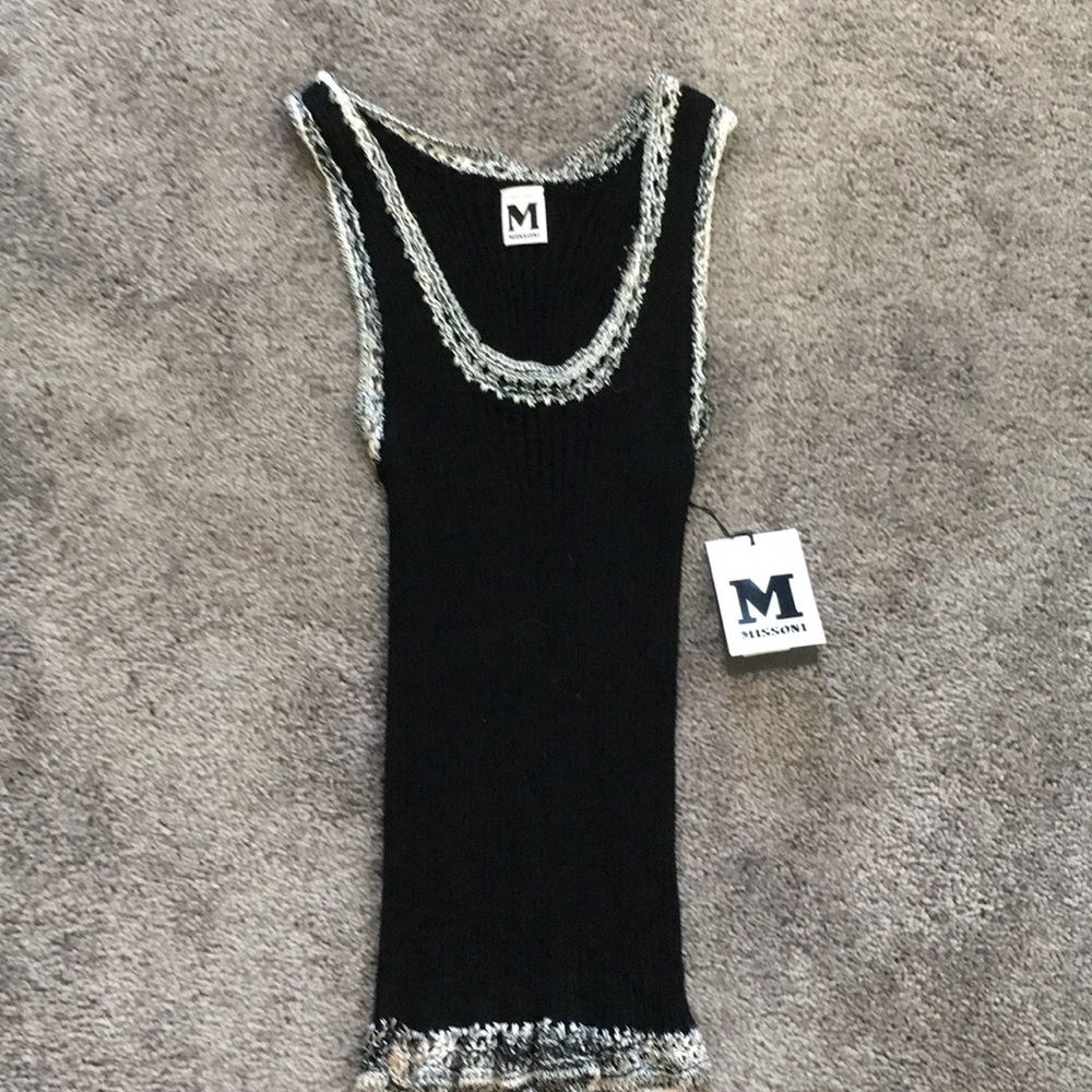 MISSONI Black Knit Top